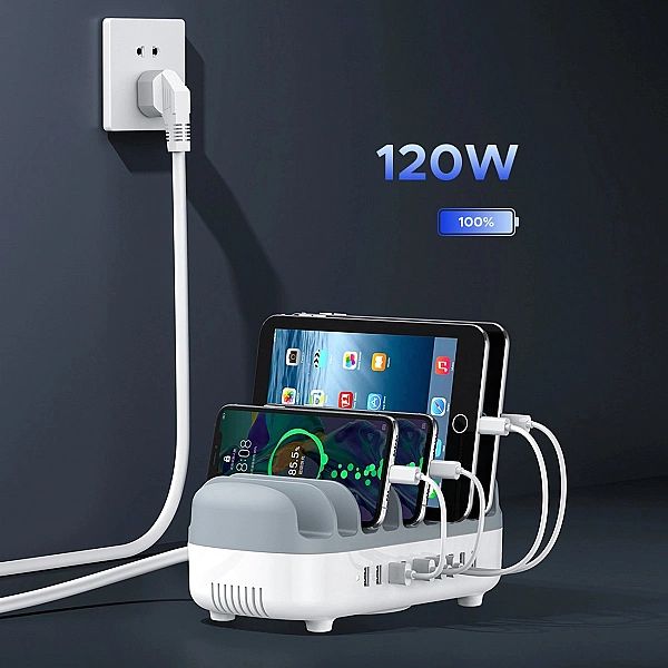 Inteligentna stacja ładowania Orico DUK-10P-V1/10 x USB-A - biała