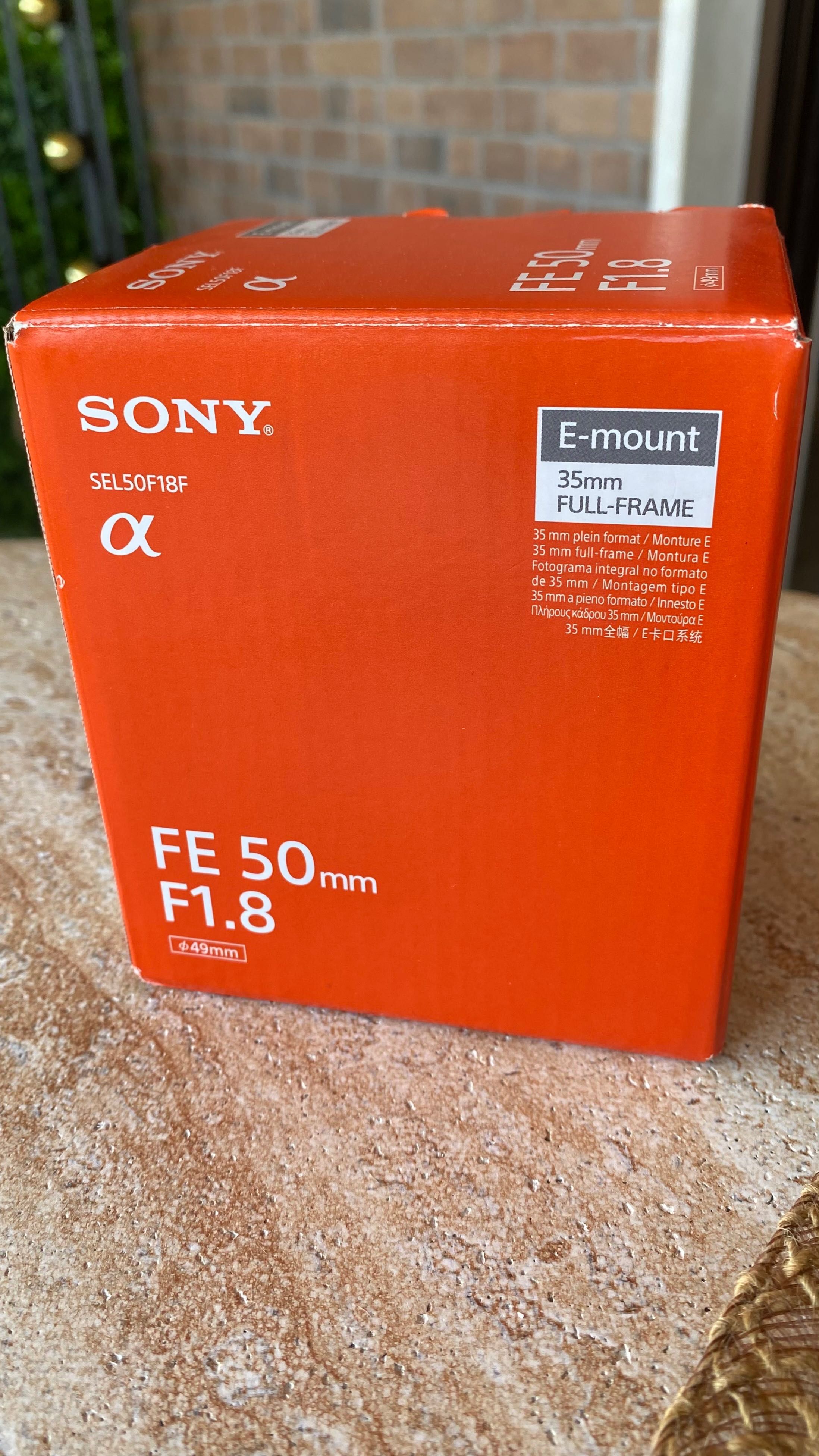 Lente Sony FE 50mm 1.8 (Full Frame) - NOVA