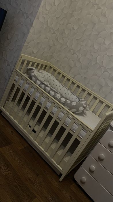 дитяча кроватка ліжко Верес з шухлядою і матрасом