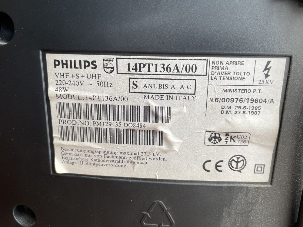 Televisão Philips avariada