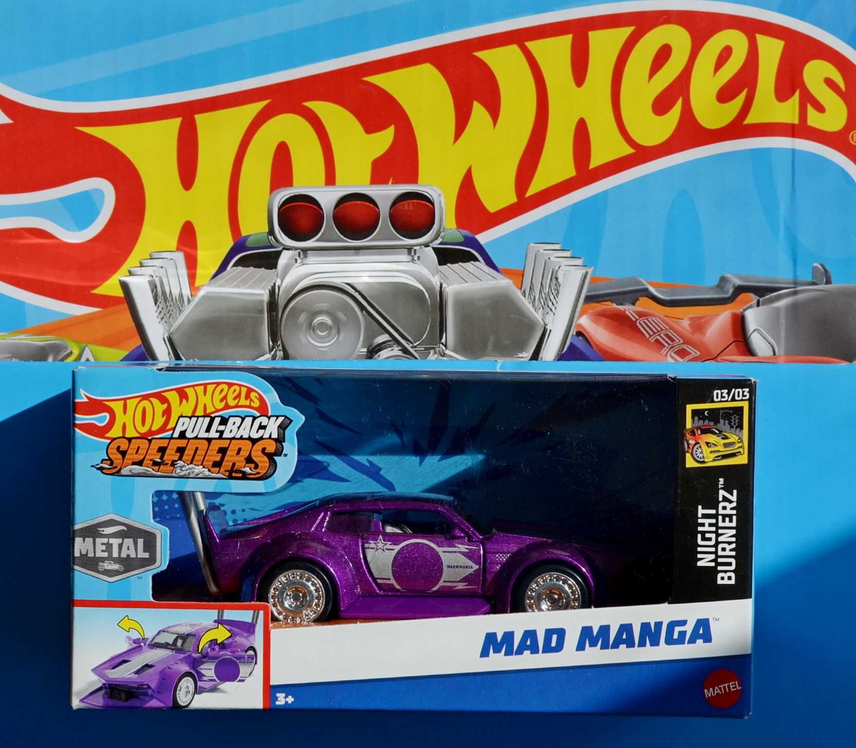 Машинка Hot Wheels 10 см 1:43 Metal Camaro Porsche металева pull back