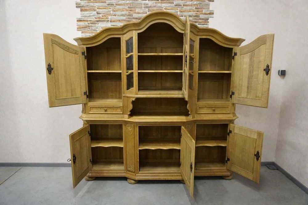 Witryna Komoda Kredens Pełny Lity Dąb szer 210 cm   (p-748) -20%  -20%