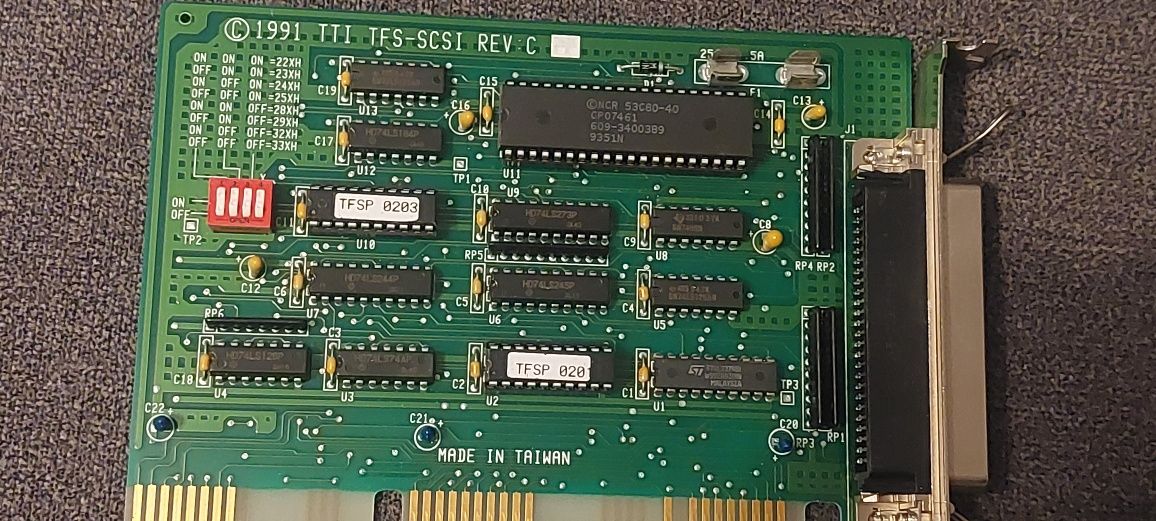 1991 TTI TFS- scsi isaccontroler card pci REV:C #GK4805