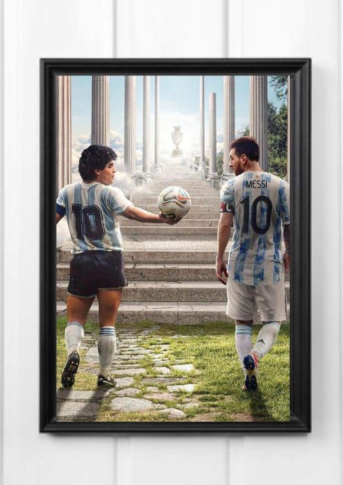 Nowy plakat poster A4 kodak messi maradona