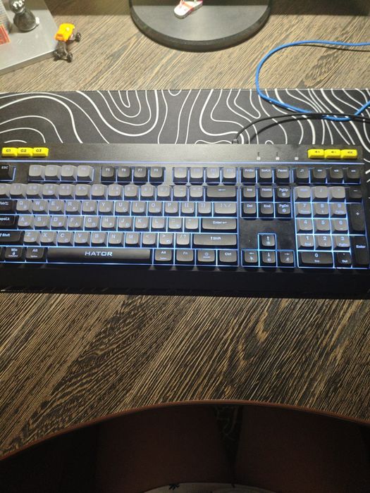 Клавіатура Hator icefall чорний з сірим (з коробкою)