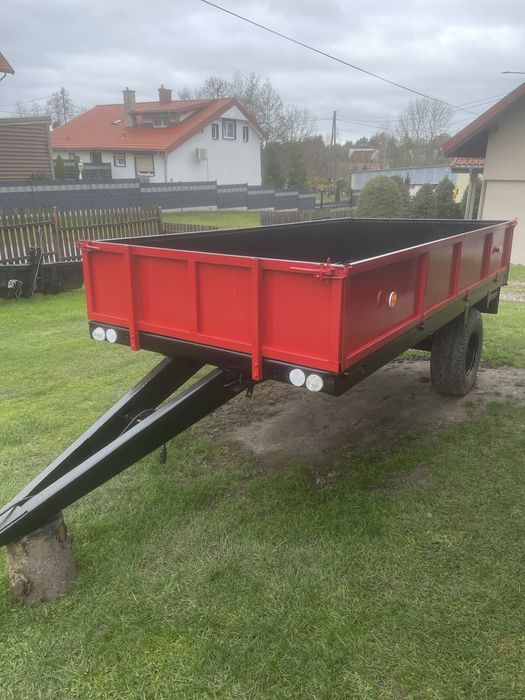Przyczepa rolincza jednoosiowa po remoncie