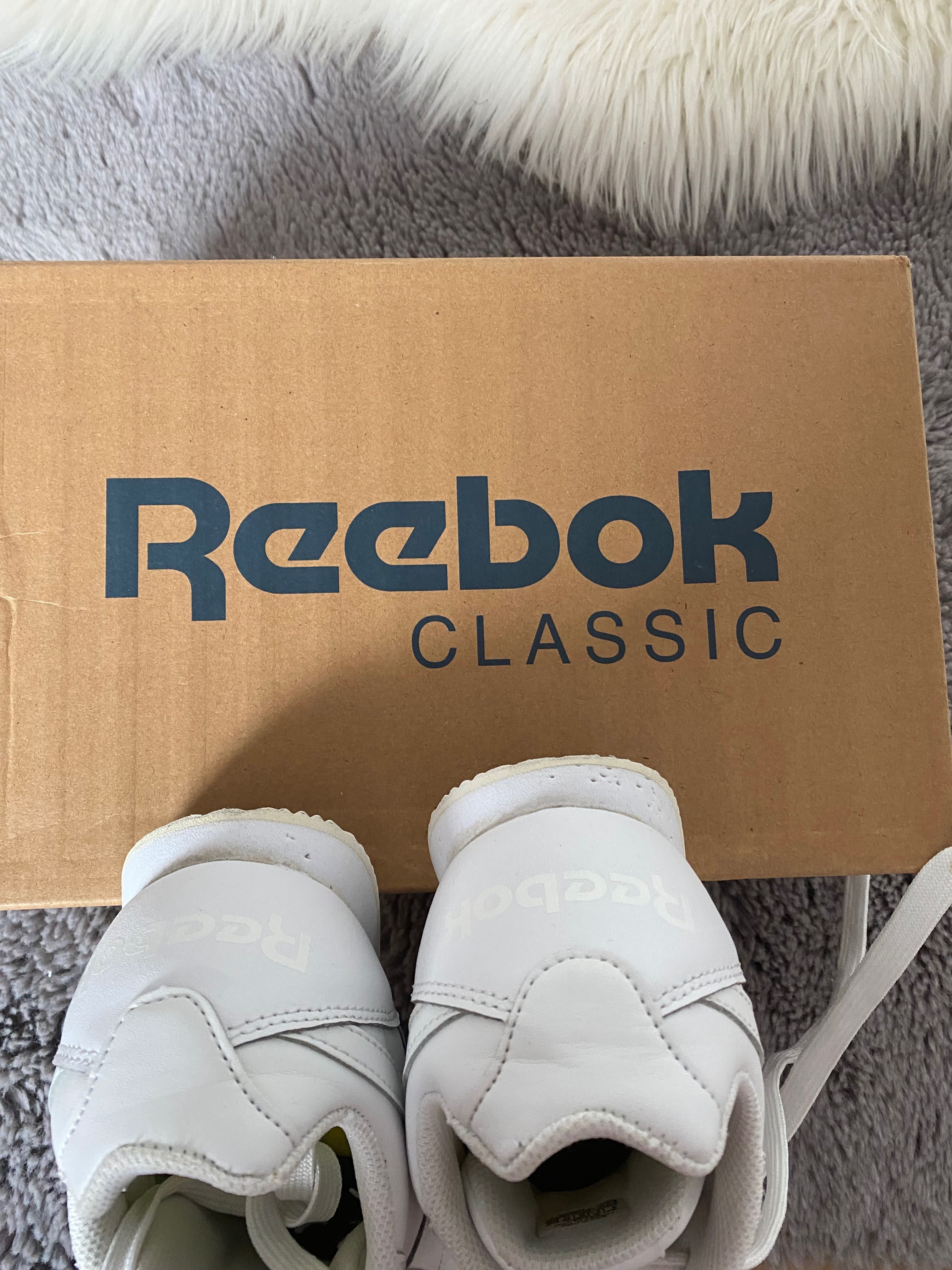 Buty białe sneakersy reebok 36