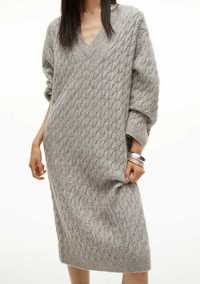 Вязаное платье туника H&M Loro Piana L-XL