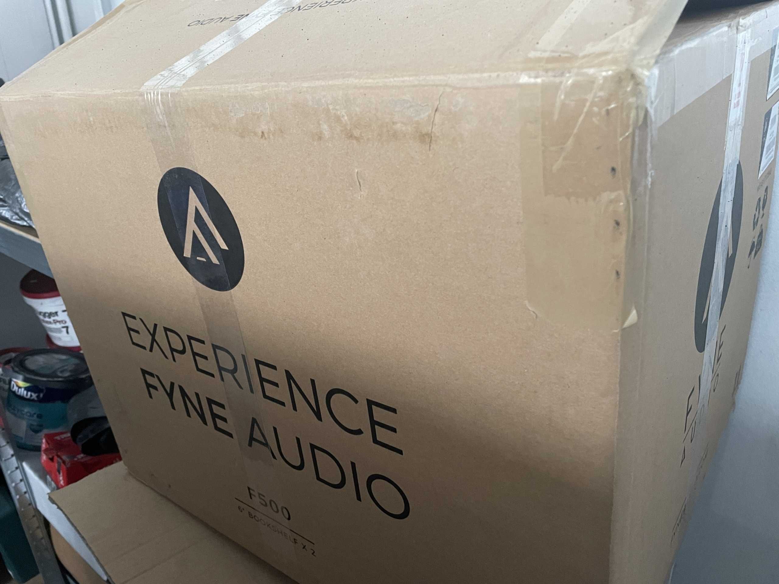 kolumny podstawkowe Fyne Audio F500 - pełen zestaw, jak nowe