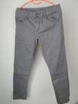 szare dżinsy H&M 164 cm, jeansy woskowane, spodnie