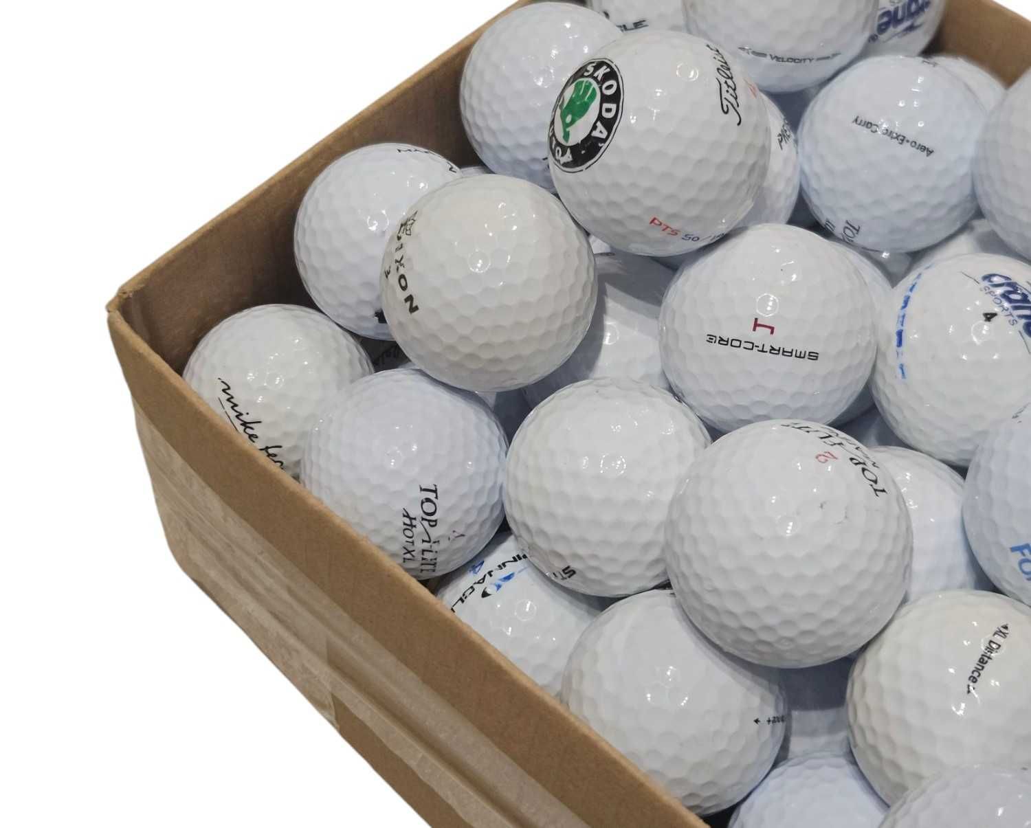 Kat. A/B piłki golfowe 40szt MIX do golfa zestaw białe LAKEBALLS
