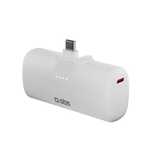 Powerbank SBS EcoPower 5000 mAh 10W z wbudowanym portem USB-C - biały