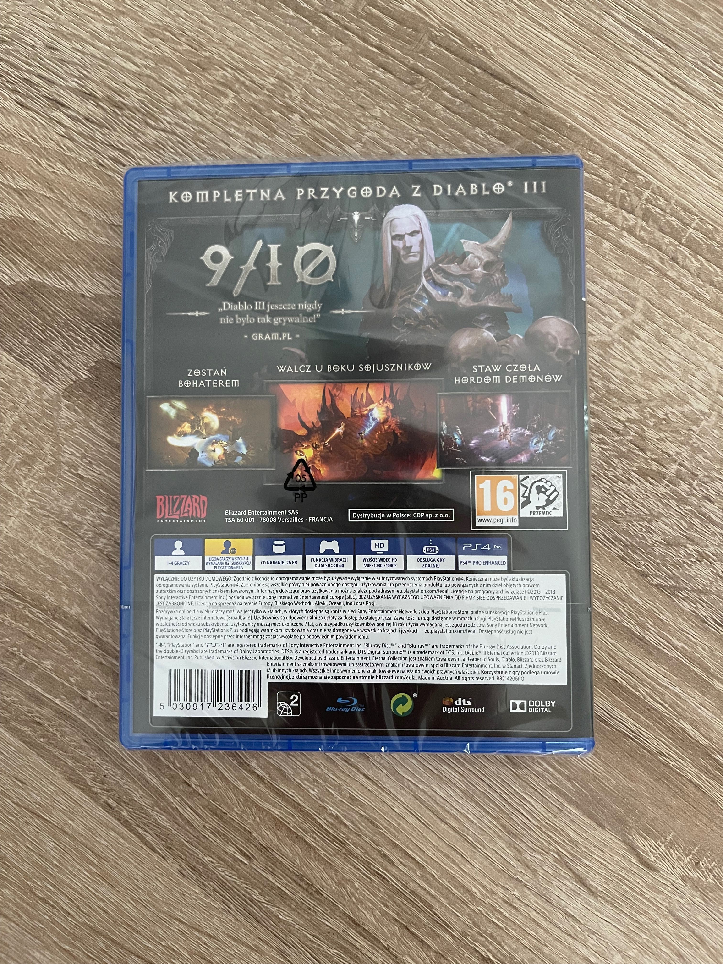 Diablo 3 Eternal Collection PS4 nowa w folii PL dubbing