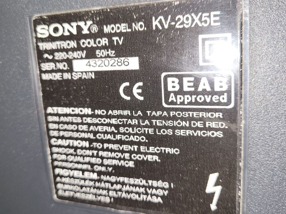 Sony Trinitron KV-29X5E CRT TV