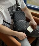 Мужская сумка Louis Vuitton чоловіча сумка слінг барсетка месенджер