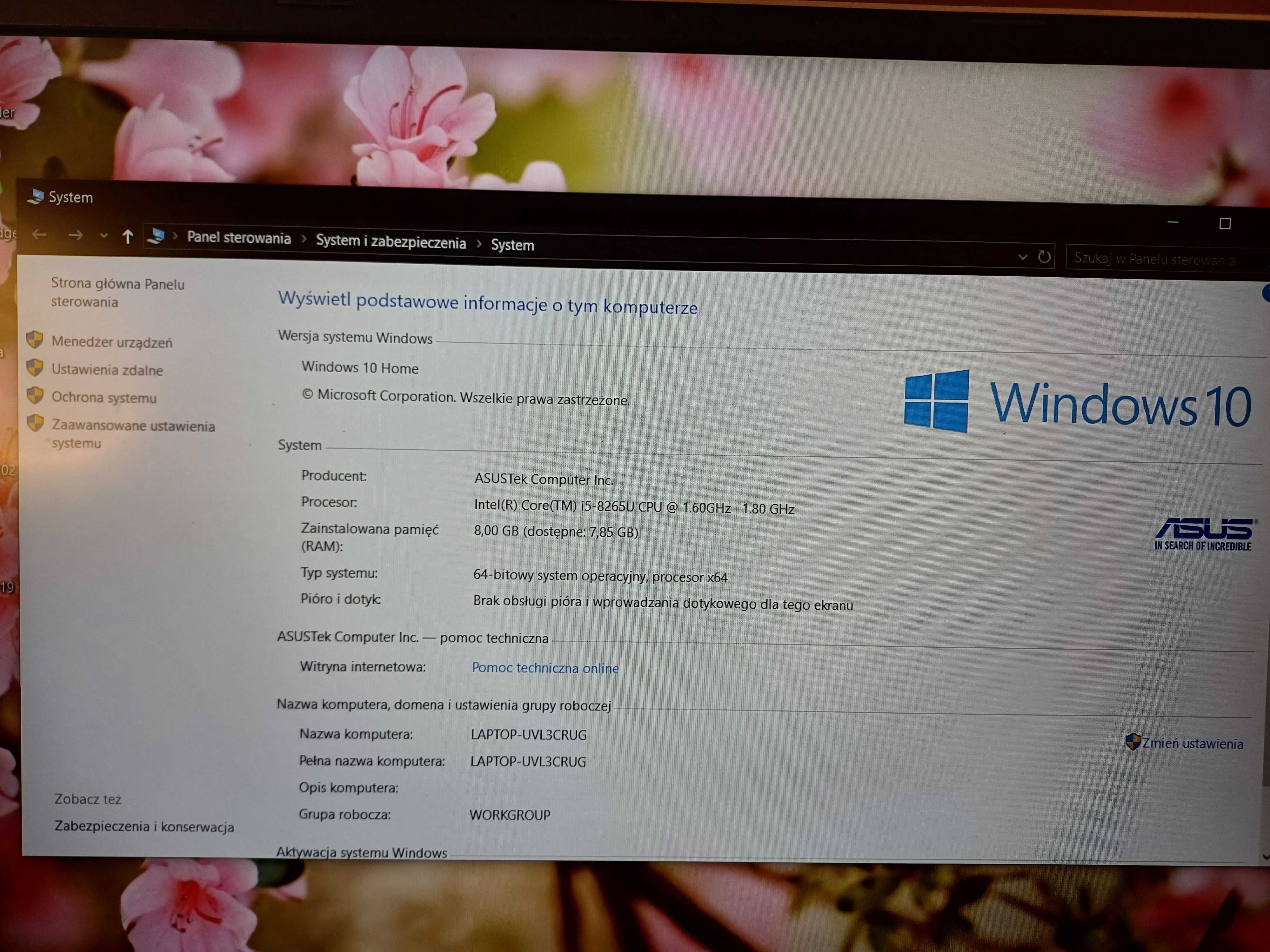 Asus Vivobook S15 mało używany + etui