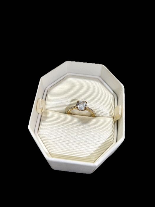 Anel Swarovski Dourado (Original