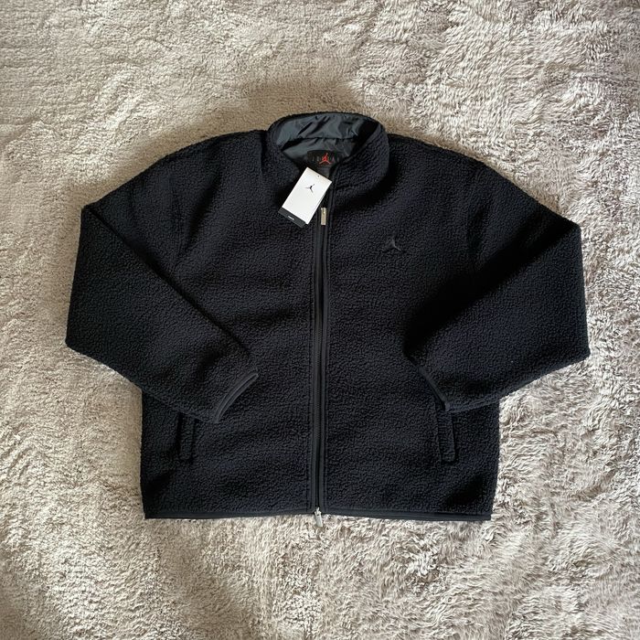 Casaco fleece preto da Jordan double zip NOVO- tamanho L