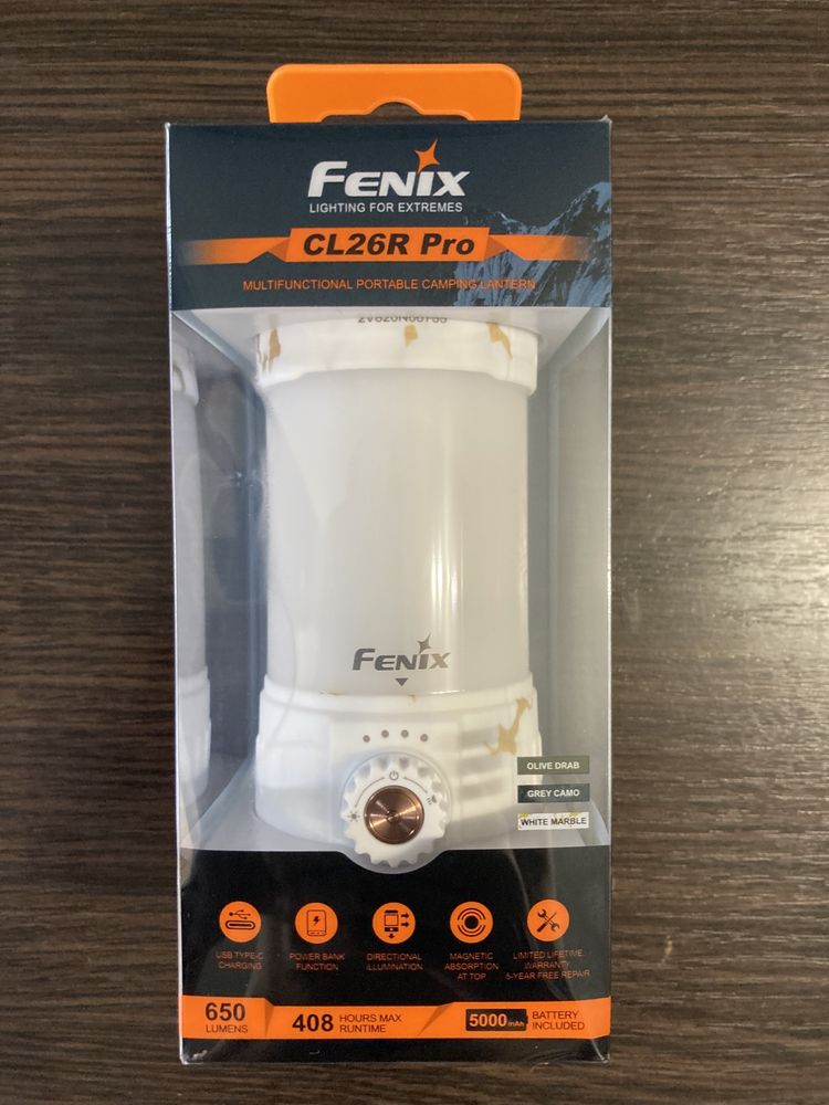 Ліхтарик лампа Fenix CL26R PRO оновлена версія 2023 року!