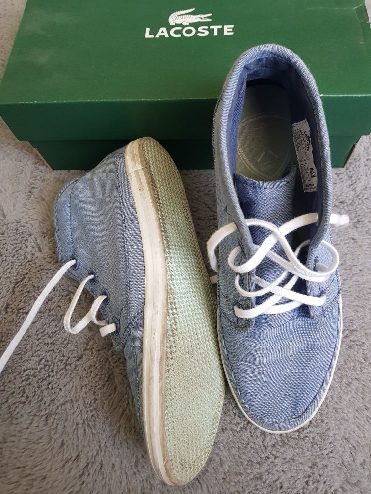 Lacoste 40 oryginalne bawełniane 25cm lato sneakersy