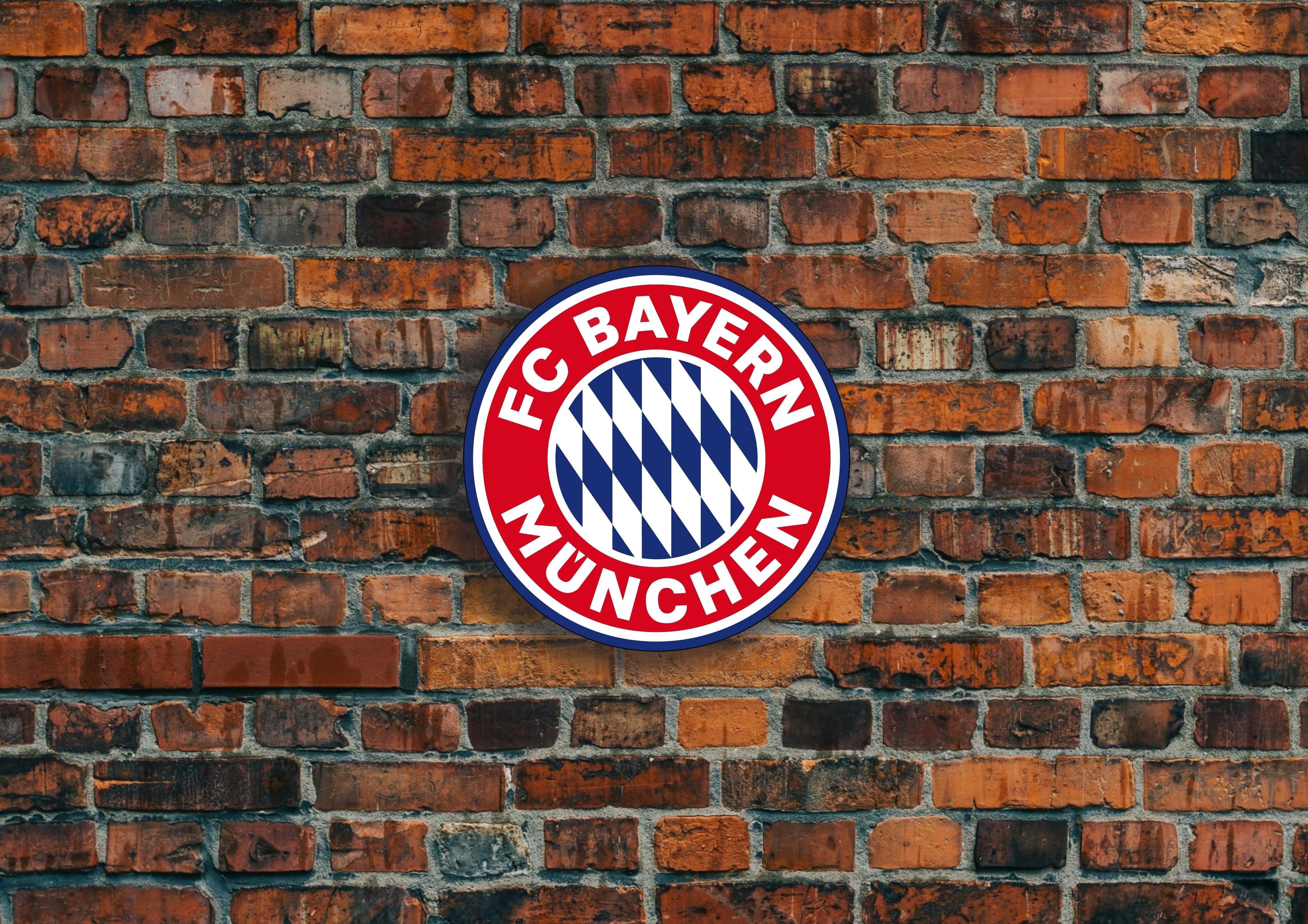 LED Neon BAYERN MUNCHEN, Logo 3D, Znaczek, Emblemat, Plafon, Prezent