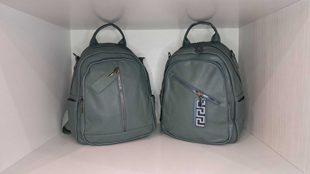 Женский рюкзак-сумка из экокожи.