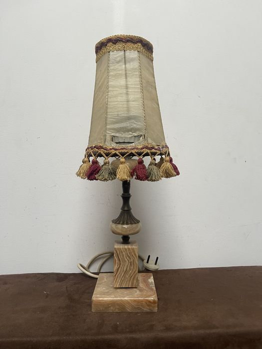 Stara Zabytkowa Lampka z Alabastru