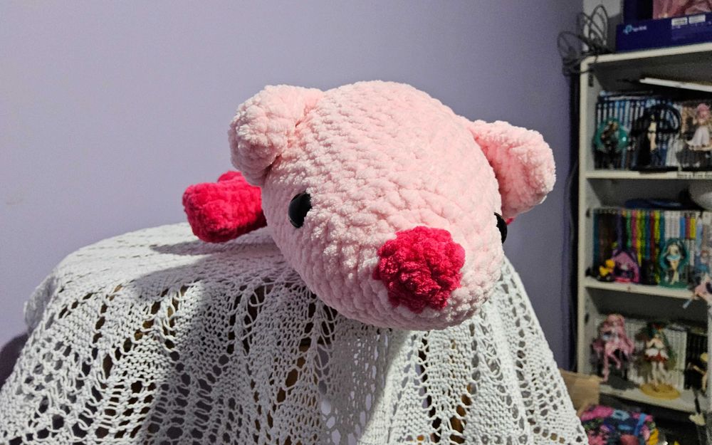Fretka amigurumi przytulanka handmade