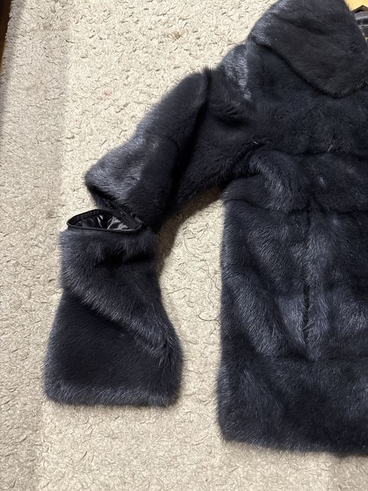 Шуба норковая серая, трансформер