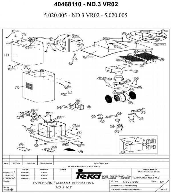 Exaustor Teka Campanha Decorativa ND. 3 V.2 (avariado)