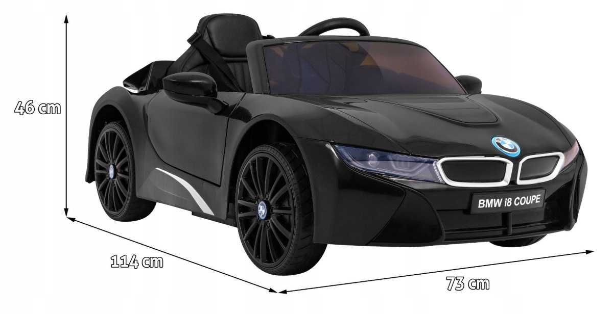 Auto autko Pojazd BMW I8 LIFT Czarny na akumulator