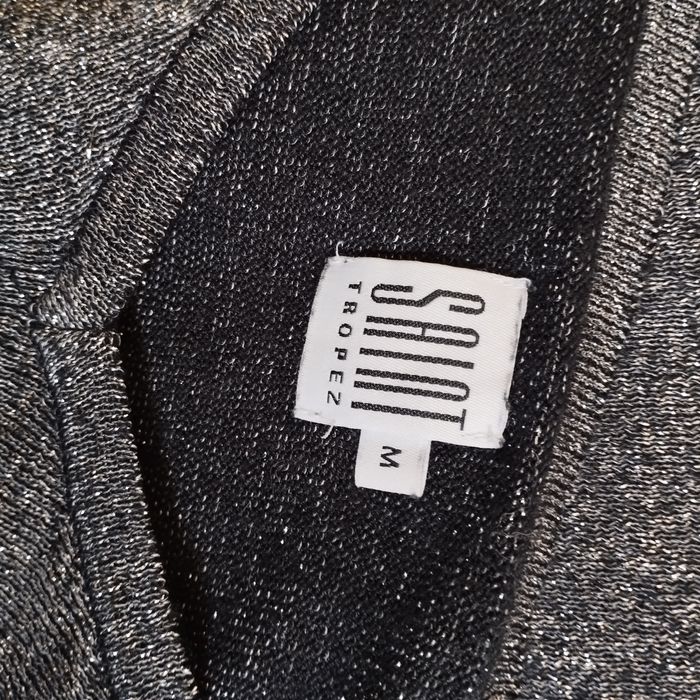 Bluzka / sweter damski  srebrna nitka,impreza, Saint Tropez r M,