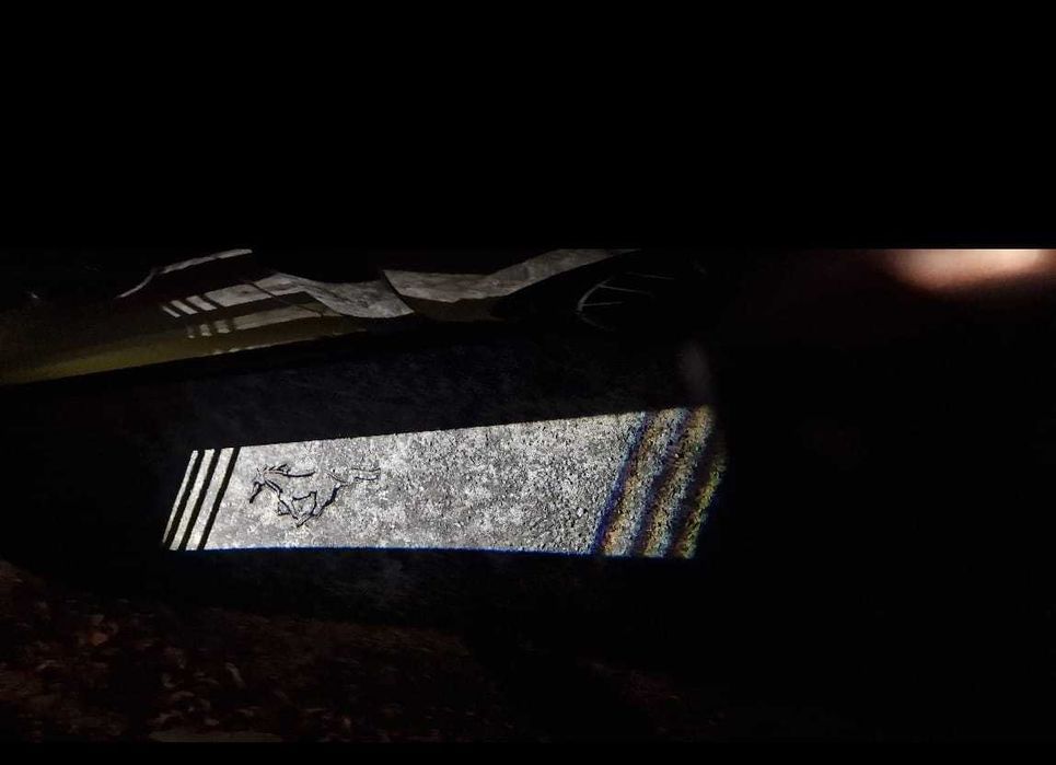 Projetor led  espelho mustang