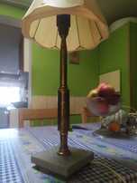 Mosiężna lampa biurkowa