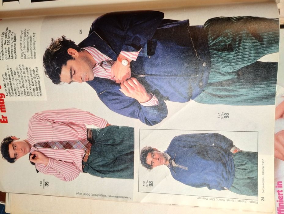 Zestaw Burda lata osiemdziesiąte