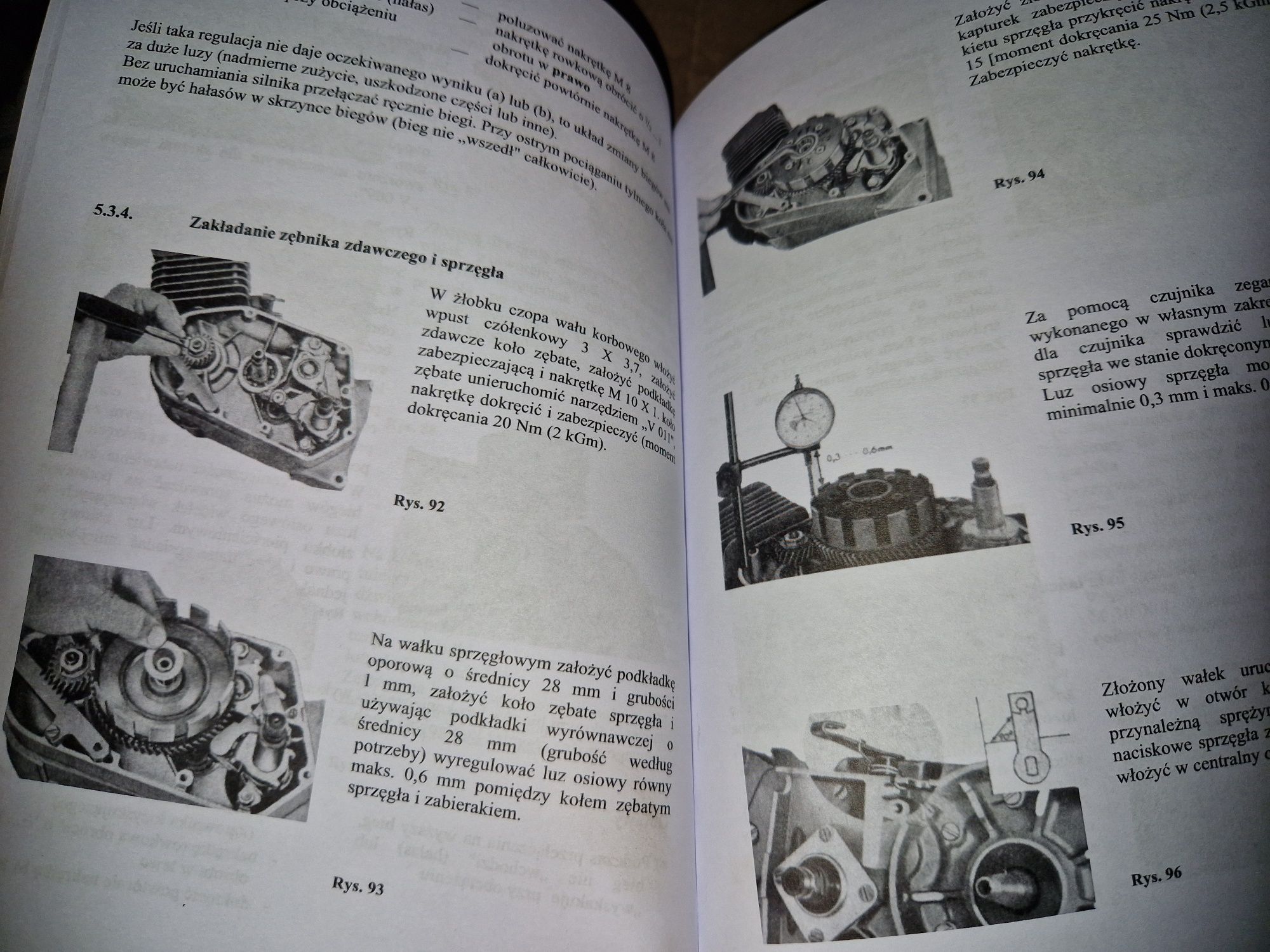 Instrukcja obsługi katalog części rama silnik Simson s51