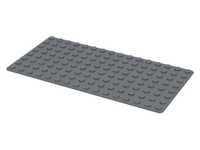 LEGO Base plate 8x16 Dark bluish gray