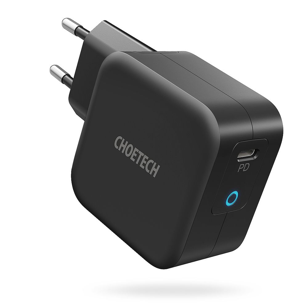 szybka ładowarka sieciowa gan usb typ c 61w 3a powerdelivery czarny
