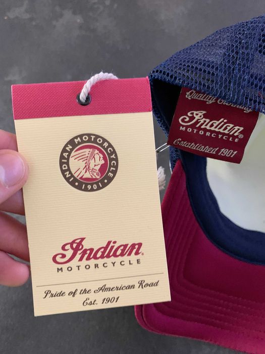 Czapka z daszkiem Indian FTR 1200 - trucker hat miękka nowa oryginalna