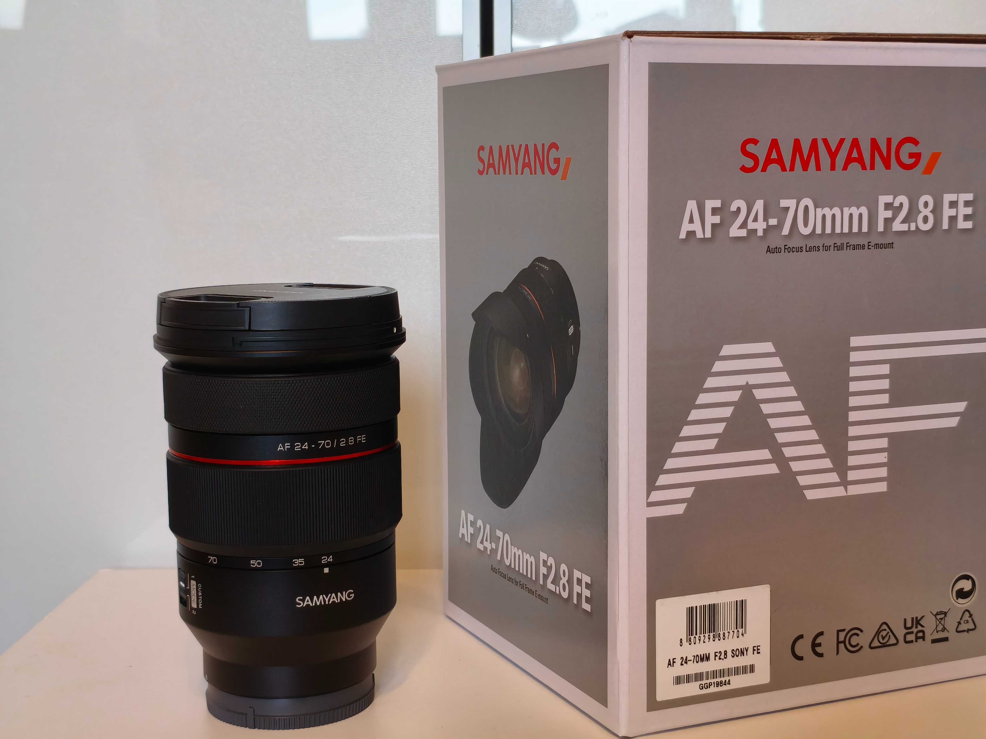 Obiektyw Samyang AF 24-70 mm f/2.8 FE (Sony FE), stan idealny