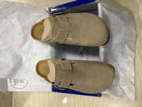 Buty Szaro-brązowy | Birkenstock bostonBS | Nowe Klapki | Roz.38