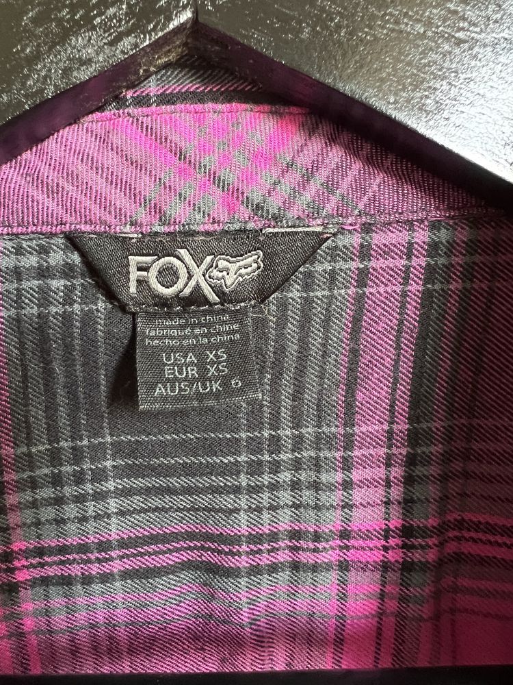 Рубашка Fox на худенькую девочку xs 100% коттон