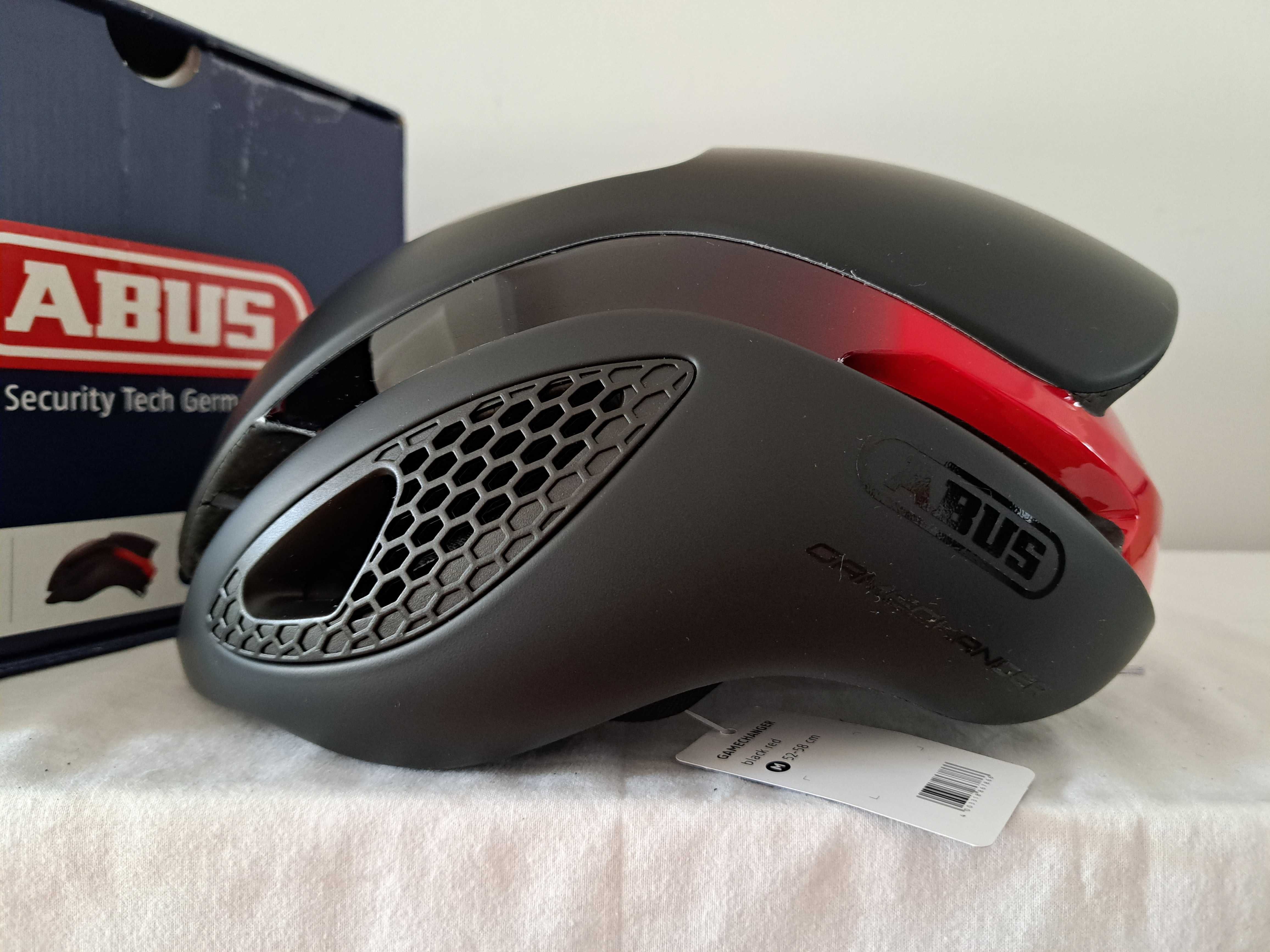 Kask rowerowy szosowy Abus GameChanger Black Red M 52-58cm