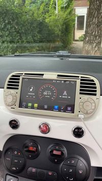 Auto Rádio Fiat 500 Android 10 para modelos do Ano 2009 a 2015