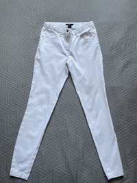Spodnie białe rurki skinny H&M