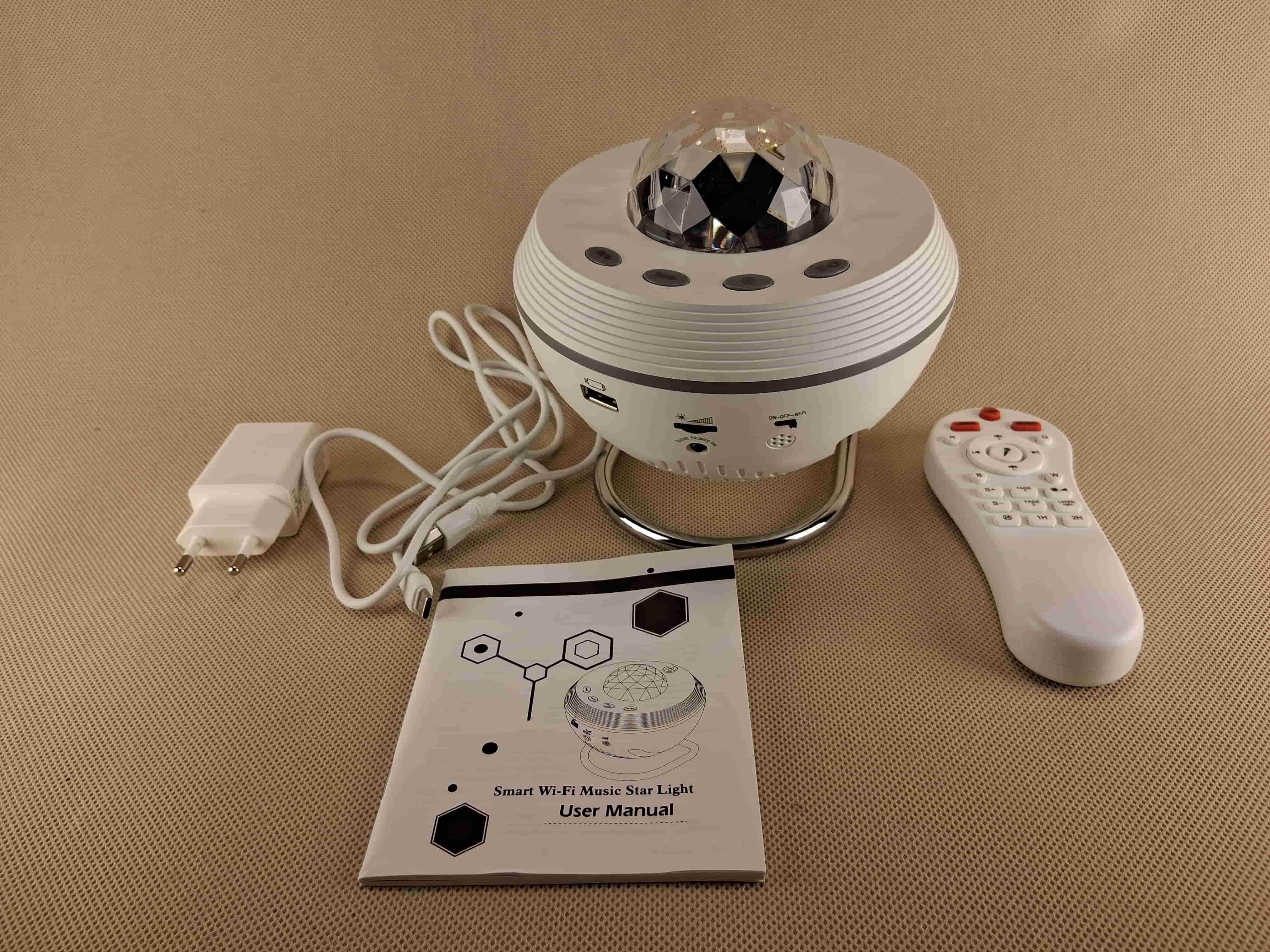 M000 Projektor Gwiazd Smart Wi-Fi Muzyczny Laser Galaktyka Pilot