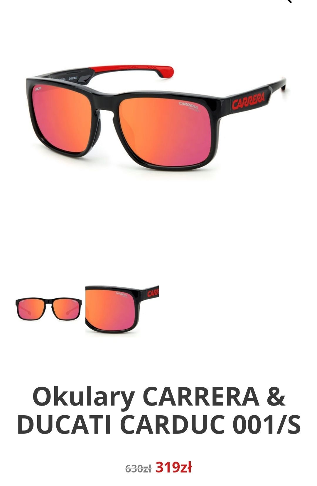 Carrera Dukati okulary przeciwsłoneczne Nowe