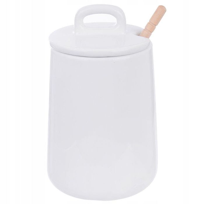 pojemnik do miodu+łyżeczka porcelana czeski orion
