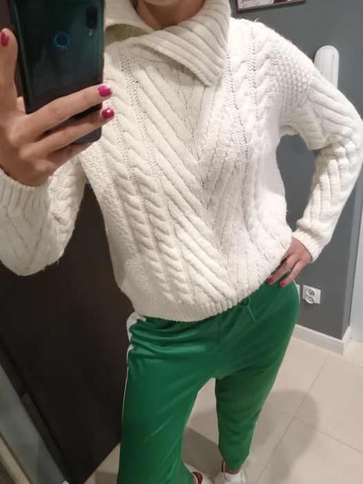 Sweter biały zara