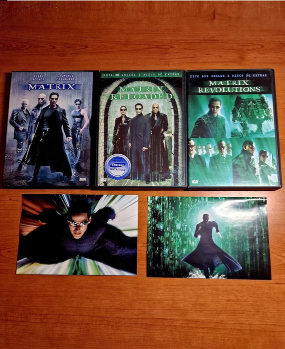 Trilogia MATRIX 5DVDS(Keanu Reeves/Carrie-Anne Moss/Laurence Fishburn)
